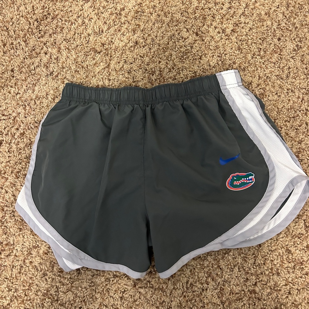 Nike Dark Gray and White Athletic Shorts